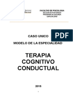 Caso Unico de Modelo Cognitivo Conductual 2015