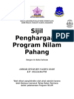 Sijil Penghargaan Nilam