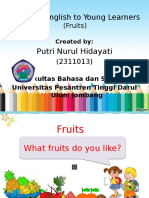 Teaching English to Young Learners About Fruits