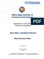 Metro Naga Chamber of Commerce and Industry Project Description PDF
