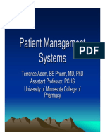 Patient Management Systems: A Brief History and Look to the Future