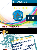 Like and Hate: Restaurant