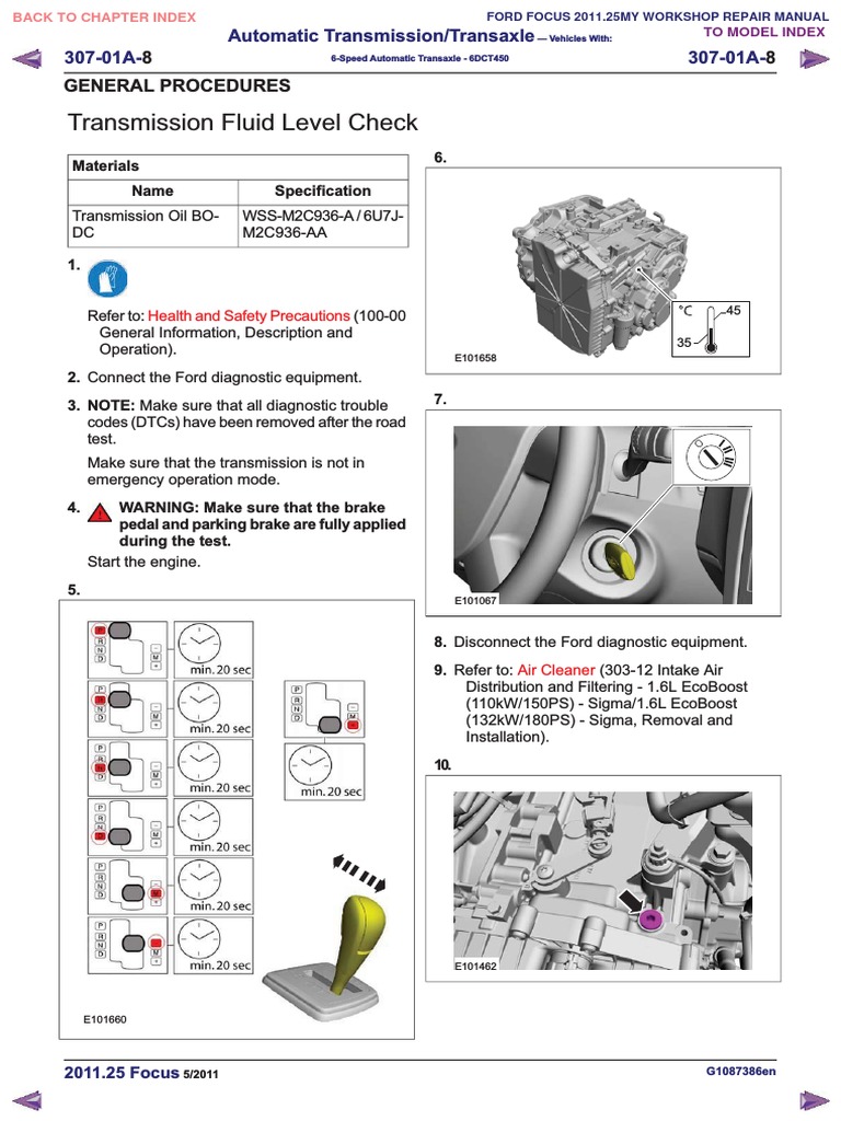 Ford Focus Workshop Manual2260 | PDF | Technology & Engineering