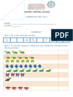 Tabunoc Central School: Summative Test No.1