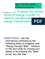 Energy Forms and Transformations Objective