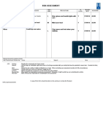 risk assessment form