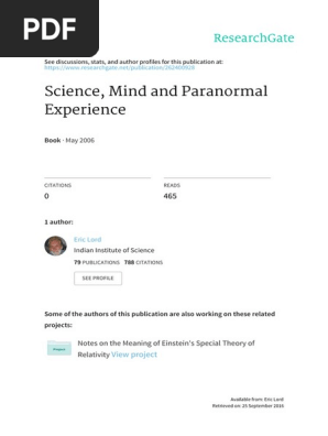 Paranormal Learning Determinism Scientific Method - 