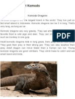 Komodo Dragon Report
