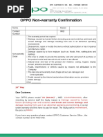 Download Oppo Non-warranty Letter by oppo SN325471389 doc pdf