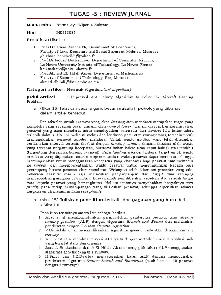 Tugas Review Jurnal Pdf