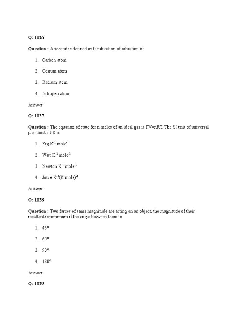 Physics Mcqs Waves Lens (Optics)