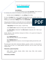 Sunny's guide to gerunds and infinitives