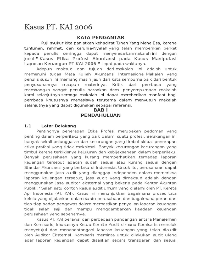 Kasus Pt Kai Pdf