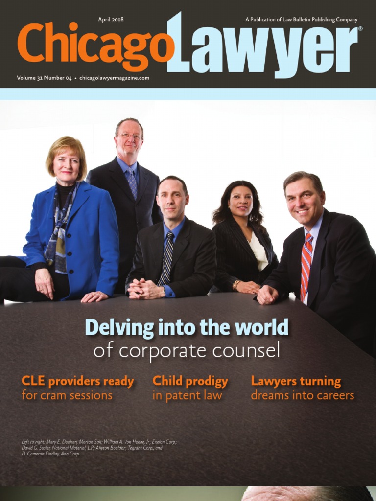 Chicago Lawyer Magazine April 2008 Law Firm Lawyer