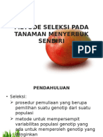 5 6 7. Metode Seleksi Pada Tanaman Menyerbuk Sendiri