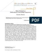 Role of Attitude in Multicultural Counseling - Minami (2009)