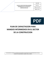 Plan de Capacitacion para Mandos Intermedios en El Sector de La Construccion