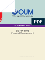 BBPW3103 Financial Management I