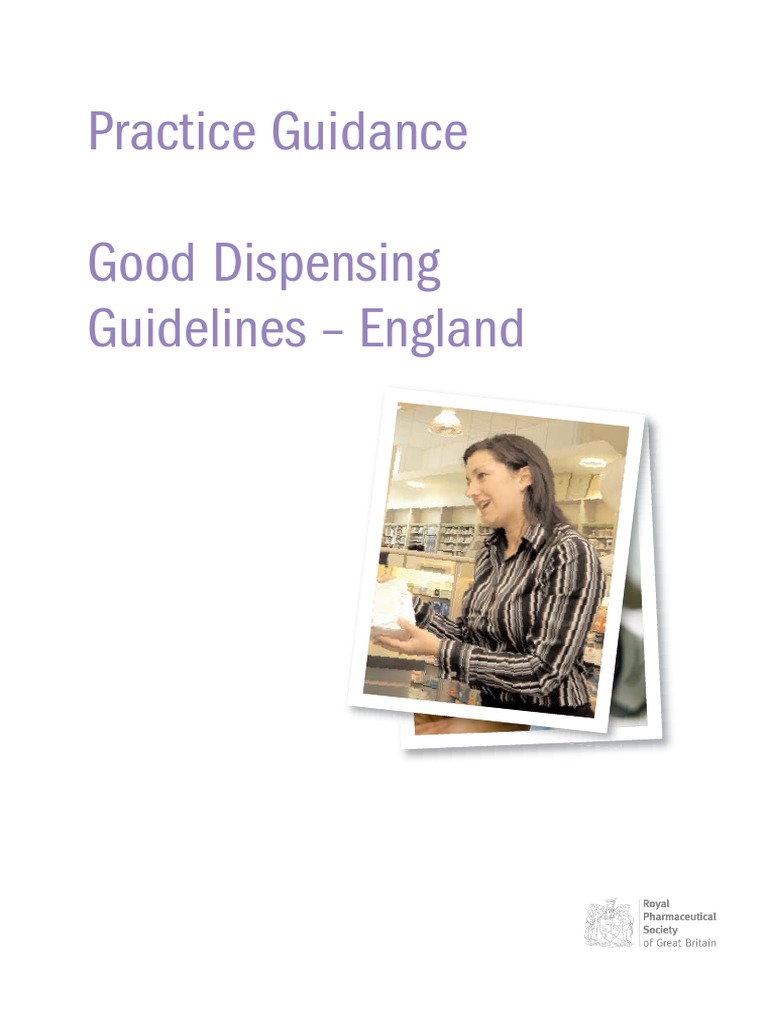 Good Dispensing Guidelines PDF Pharmacy Medical Prescription