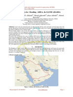 Impact analysis for flooding AREA, In SAUDI ARABIA