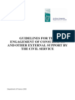 Guidelines For The Engagement of Consultants by The Civil Service PDF