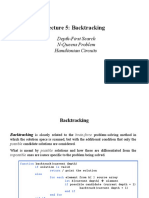 Lecture 5: Backtracking: Depth-First Search N-Queens Problem Hamiltonian Circuits