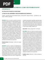 a Pratica Do Enfermeiro Como instrumentador Cirurgico