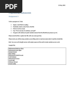 Assignment 3 - Solution