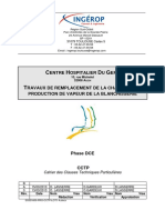 Travaux de Remplacement de La Chaudiere de Production de Vapeur de La Blanchisserie