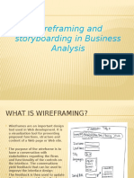 Wireframing and Storyboarding in Business Analysis