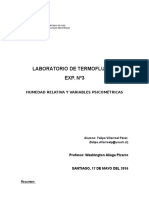 Humedad Relativa y Variables Psicométricas