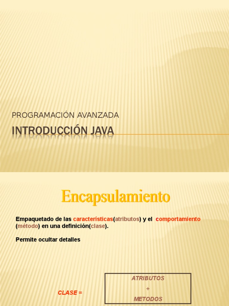 Encapsulamiento y Herencia en Java | PDF | C ++ | Java (lenguaje de ...