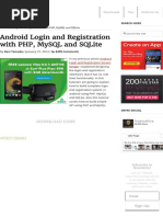 Download Android Login and Registration With PHP MySQL and SQLite by rogel ramiterre SN325513412 doc pdf