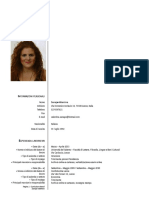 Nformazioni Personali: Pagina 1 - Curriculum Vitae Di Sanapo Valentina