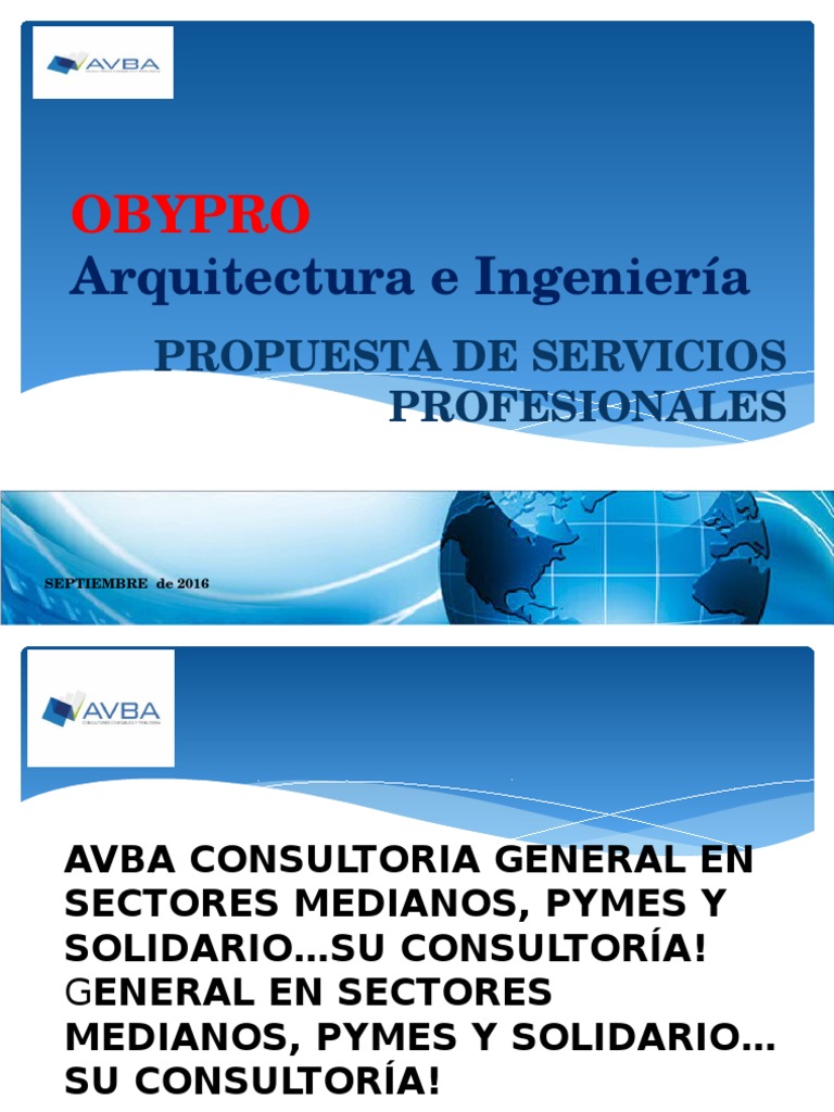 Propuesta de Asesoría Financiera OBYPRO | PDF | Contabilidad | Presupuesto