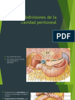 Subdivisiones de La Cavidad Peritoneal