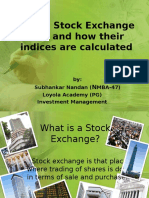 Indian Stock Exchange NSE and How Their Indices Are Calculated