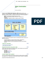 MVC - Modelo Vista Controlador - Articulos Otros - Programación Web