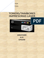 Toners/Tambores Impresoras Laser: Brother H.P. Epson