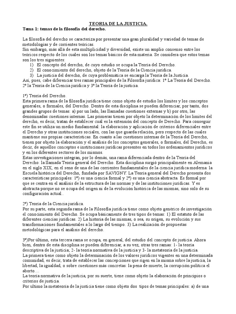 Teoria de La Justicia | PDF | Justicia | Crimen y violencia
