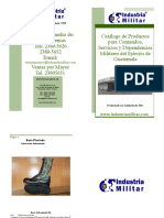 Catalogo Industria Militar Guatemala