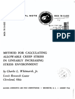 Method For Calculation Allowable Creep Stress