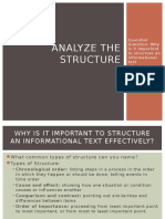 Analyze The Structure