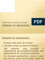 Aula 1 - Rendas Ou Anuidades