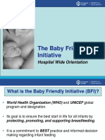 Baby Friendly Initiative (BFI): Breastfeeding Policy Orientation (39