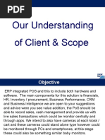 Our Understanding of Client & Scope