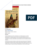 Resumen de El Conquistador, Del Autor Federico Andahazi