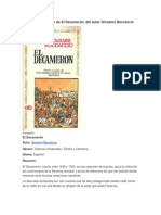 Resumen de El Decamerón, Del Autor Giovanni Boccaccio
