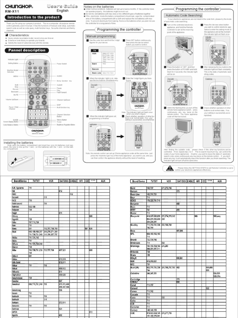 RM X11 | PDF