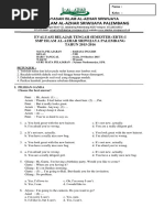 Soal Uts Bahasa Inggris Kelas 7 Human Appearance Leisure